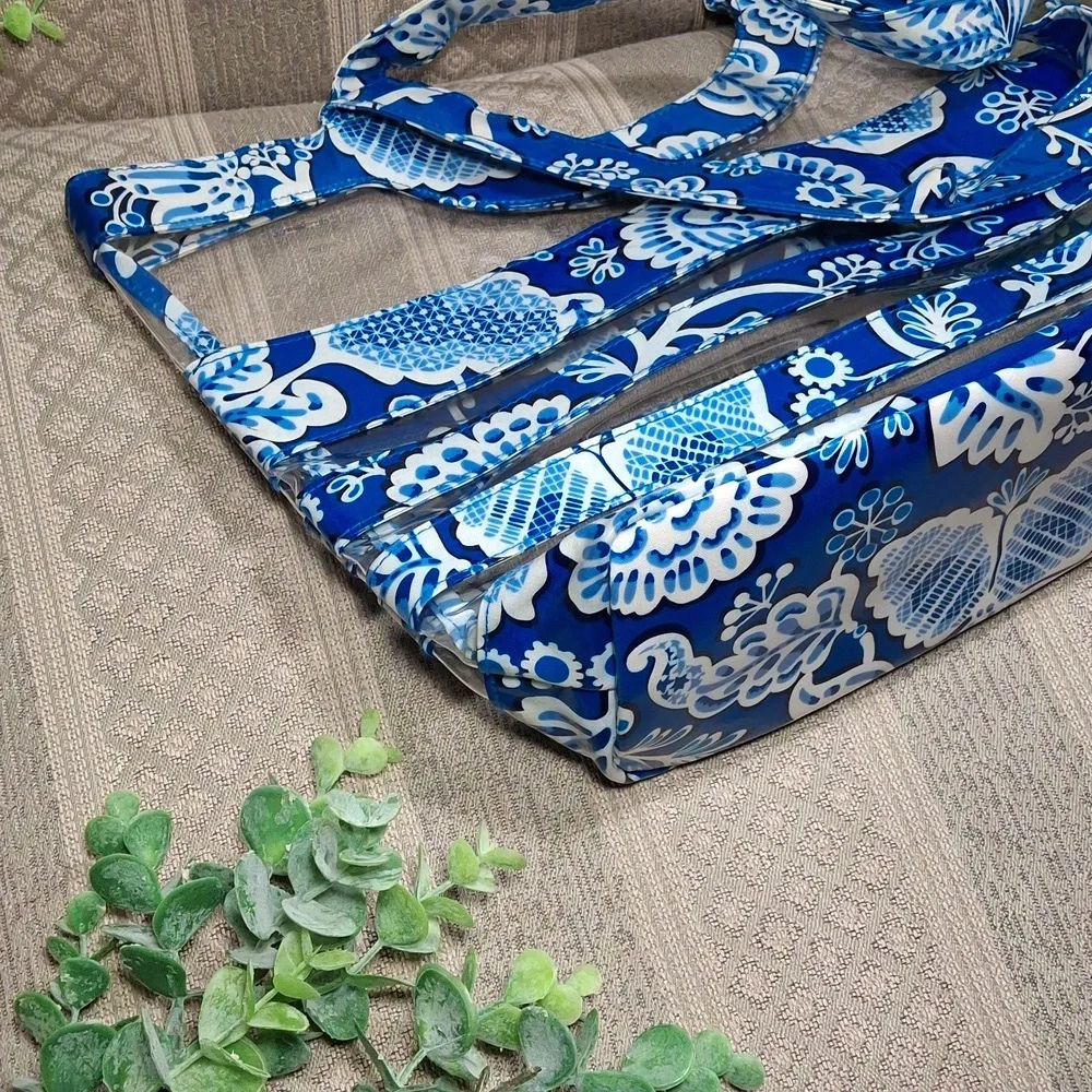 Vera Bradley Blue Lagoon Clear Tote